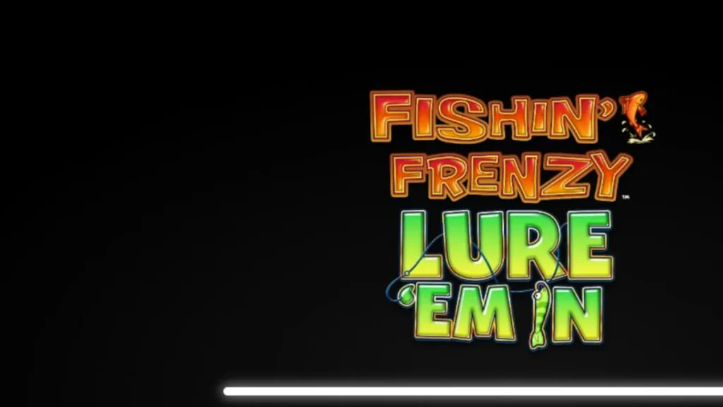 Pemandangan danau yang tenang dengan elemen slot Fishin' Frenzy Lure 'Em In