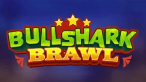 Tampilan visual slot Bullshark Brawl dengan karakter hiu luchador